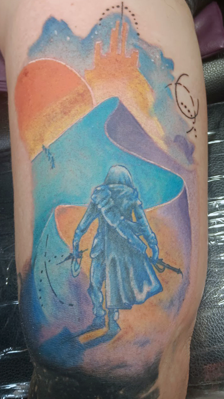 Paul Atradies Dune Desert Tattoo. Timm Nowakowski Tattoos