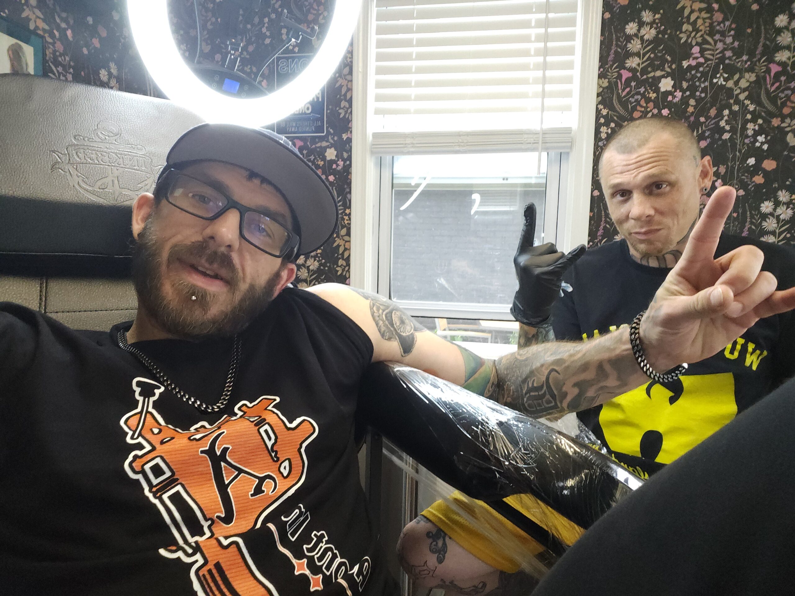 Almont Ink Owners First Tattoo - DJ and Timm