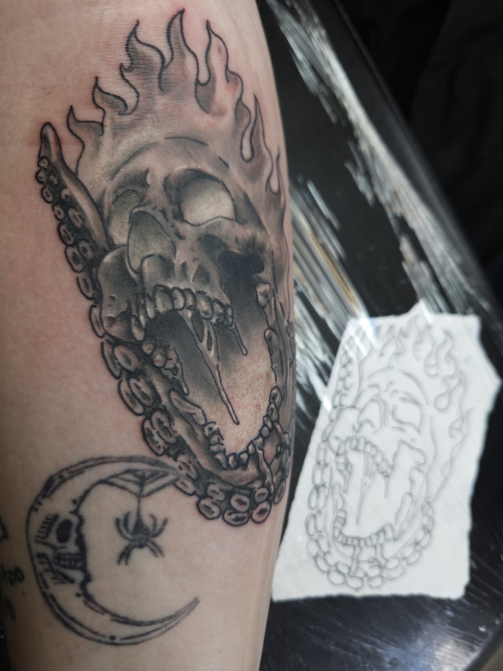 Almont Ink Tattoos Contest Winner Tattoo Design with Stencil