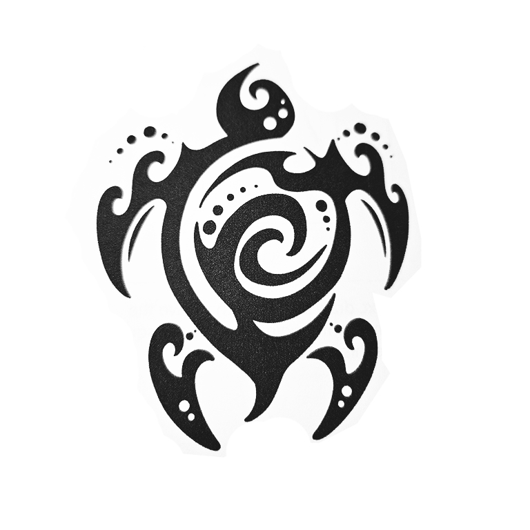 Tribal Turtle Tattoo Design