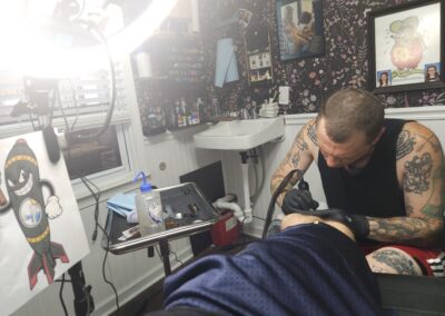 Timm Tattoo DJ's Design of Suicide Watch