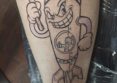 Timm Tattoo DJ's Design of Suicide Watch