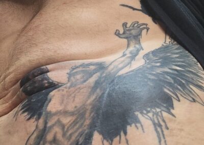 Icarus Hip Tattoo done by Timm on DJ